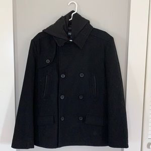 Pea Coat (with removable hood)